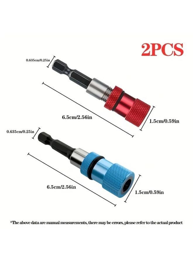 Magnetic Bit Extension Rod Blue Adjustable Sleeve For Different Screw Specifications - Image 5