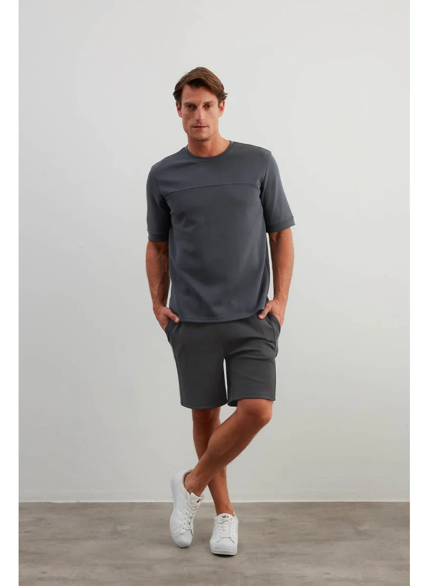 Syah Men's Soft Touch Short Sleeve T-Shirt Shorts Set