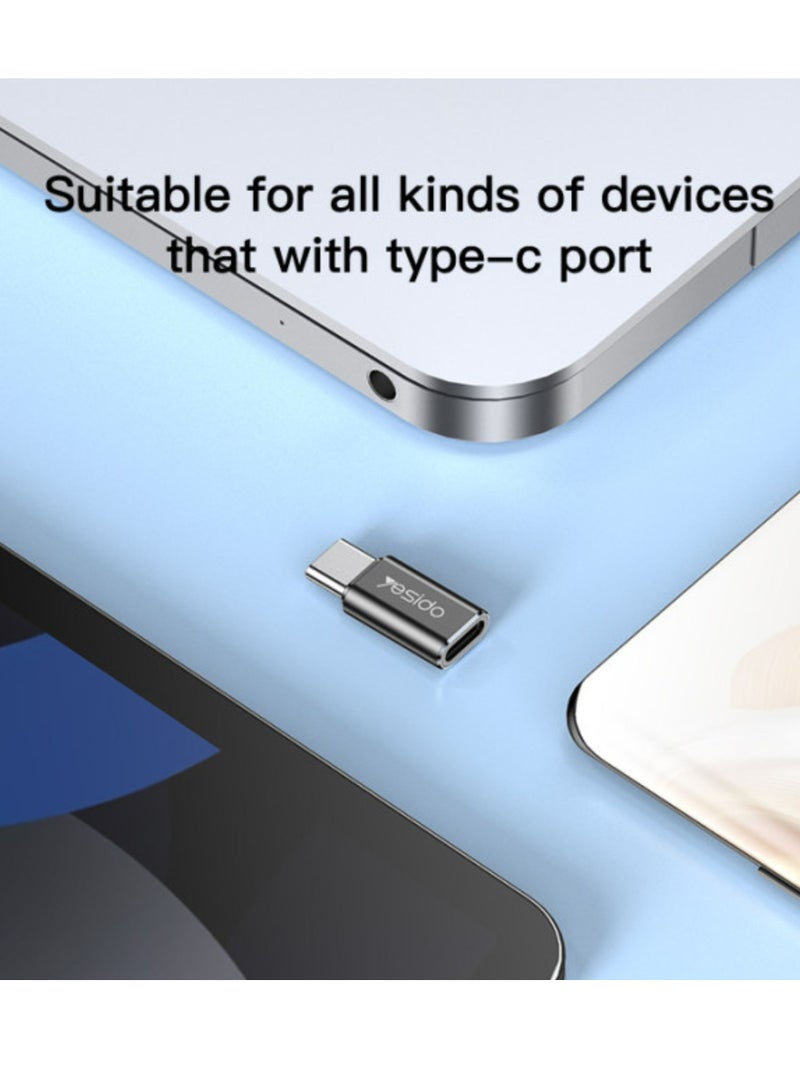 Yesido GS22 Aluminum Alloy Fast Data Transfer Type-C to Lightning OTG Adapter For iPhone /iOS - Image 2