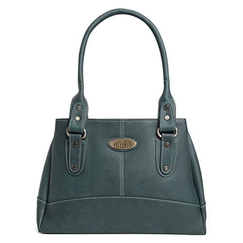 Fostelo Women's Birdie Satchel Tote Handbag for Women | Ladies Purse | Stylish Shoulder Bag | Gift For Women | Green - Image 1
