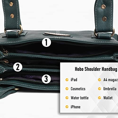 Fostelo Women's Birdie Satchel Tote Handbag for Women | Ladies Purse | Stylish Shoulder Bag | Gift For Women | Green - Image 5