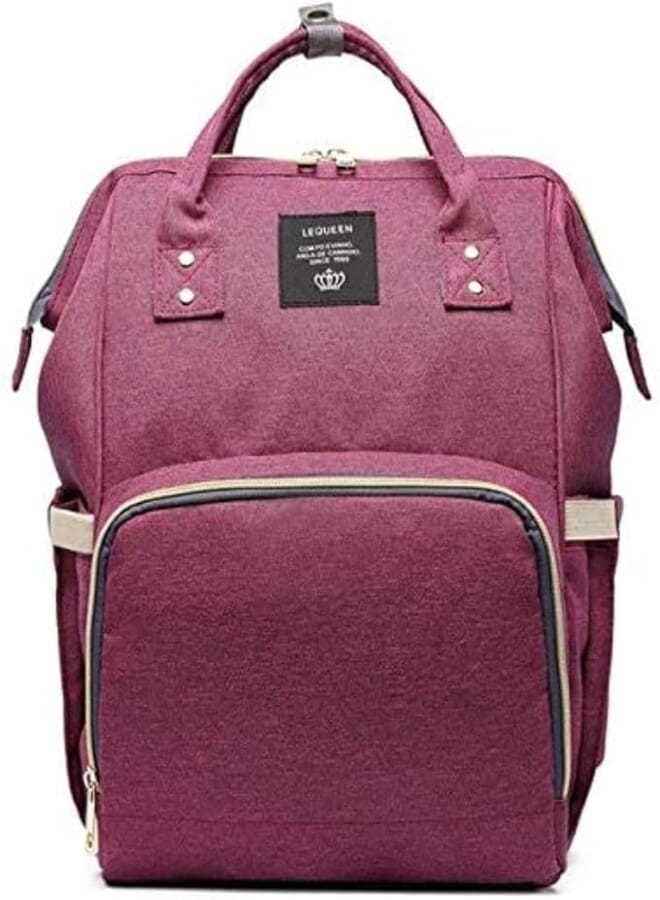 Multifunctional Diaper Bag 3 in 1, Travel Backpack with Baby Crib Large Capacity Carry Bag - Waterproof Baby Crib, Diaper Changing Backpack, Baby Care Handbag in One Red Item, (D-Kaby)