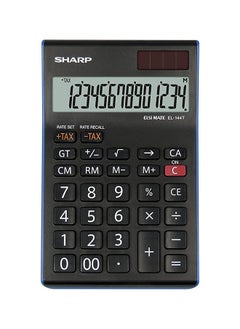 SHARP آلة حاسبة إلكترونية SHARP مكونة من 8 أرقام EL-81N-BK 