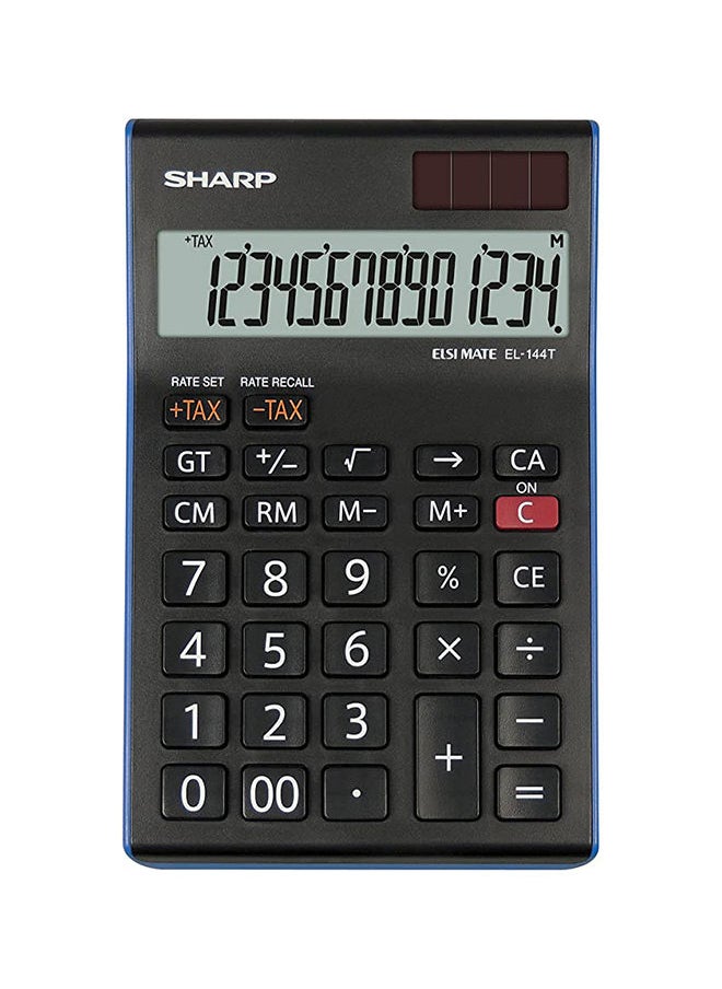 SHARP آلة حاسبة إلكترونية SHARP مكونة من 8 أرقام EL-81N-BK 