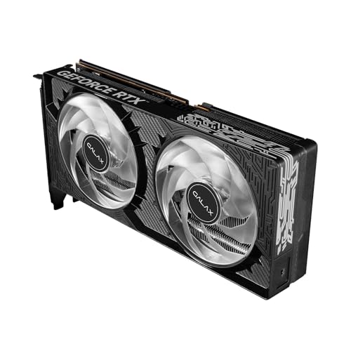 Galax GeForce RTX 5060 Ti 1-Click OC 8GB GDDR7 GPU | DLSS 4, Ray Tracing, PCIe 5.0 | 8K Ultra HD | Dual 92mm Fan | 128-bit, 28Gbps | HDMI 2.1b & DP 2.1b | Overclockable Gaming Graphics Card – Black - Image 2