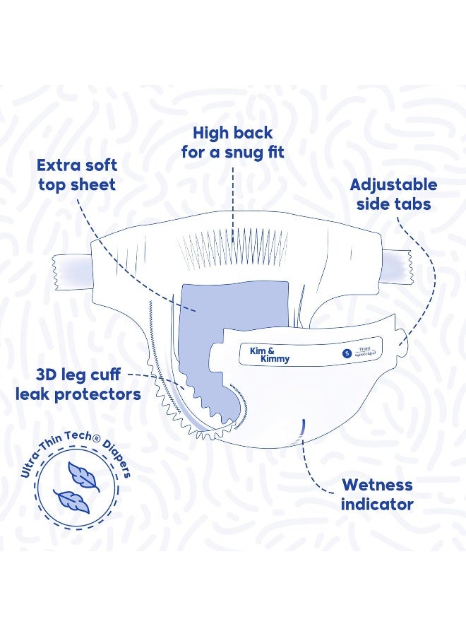 كيم آند كيمي حفاضات كيم آند كيمي مقاس 4 ، 9-14 كجم ، الكمية 52 - Image 4