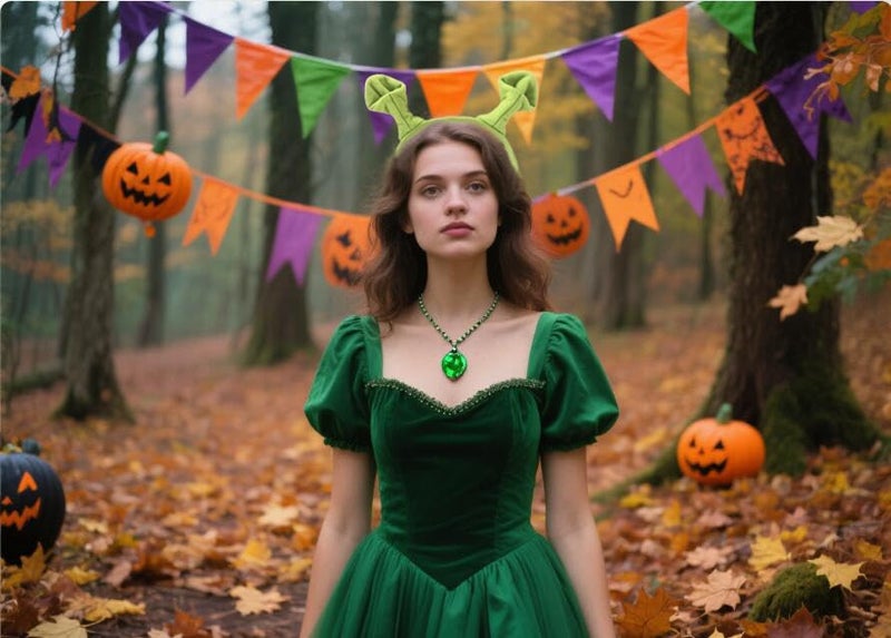 Sheliky Green Ogre Ears Headband Plush Monster Headbands Women Halloween Christmas Theme Party Costume Accessories (01) - Image 3