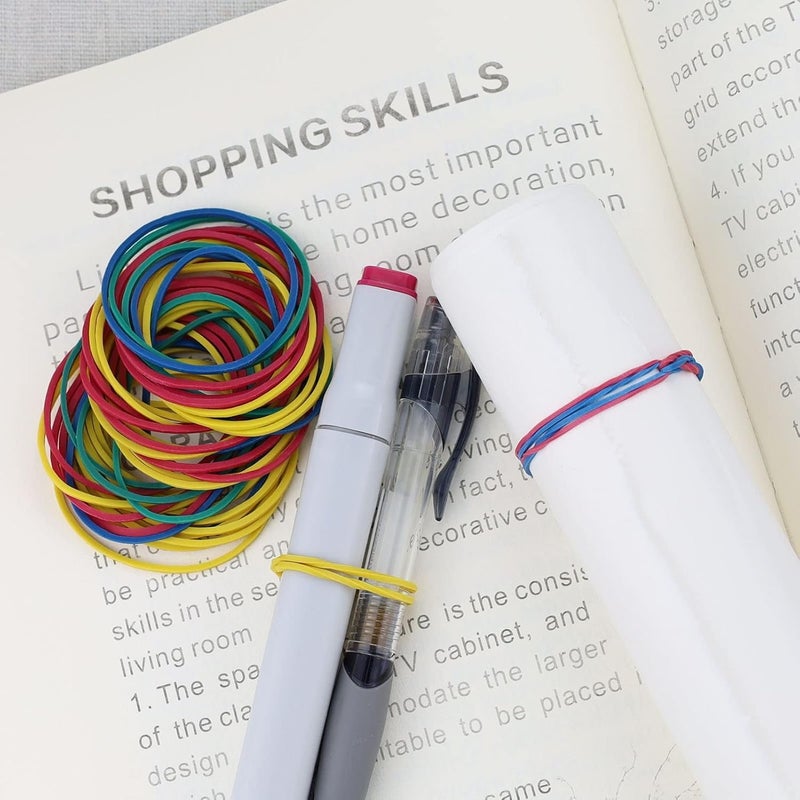 V4L Multicolour Rubber Bands - Durable, Stretchable, and Versatile Elastic Bands for Everyday Use (3 Inch Pack of 500grm) - Image 3