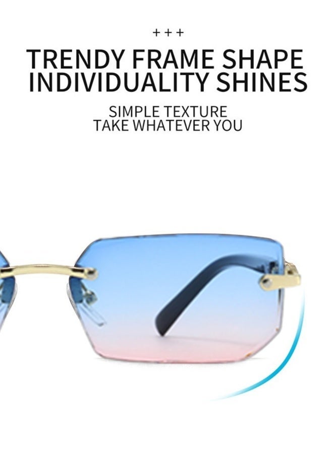 غاز نظارات شمسية عصرية جديدة بدون إطار نظارات شمسية مخصصة للجنسين واقية من الأشعة فوق البنفسجية - Image 3