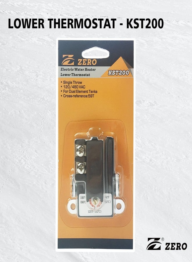 Z_جوده وثقه Zero KST200 Water Heater Thermostat,Lower Thermostat,UL Certification,Black - Image 5