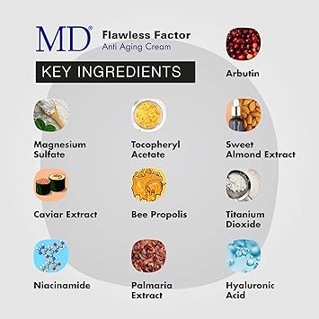 MD Flawless Factor BB Cream SPF Protection AntiAging Hydrating Brightening Lightweight Coverage for All Skin Types Moisturizing Formula with Sun Protection - Image 4