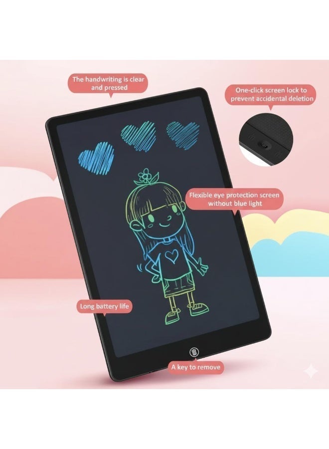 Toyland 16-Inch LCD Writing Tablet for Kids – Reusable Digital Drawing & Writing Pad with Stylus, Erase & Lock Function, Eco-Friendly Learning Board - Image 4