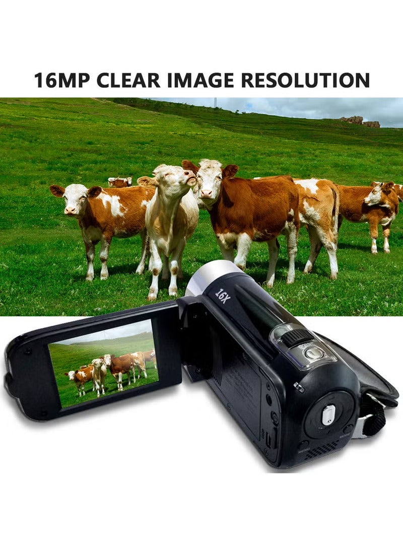 Generic Portable 1080P High Definition Digital Video Camera DV Camcorder 16MP 2.7 Inch LCD Screen 16X Digital Zoom Built-in Battery  - Image 5