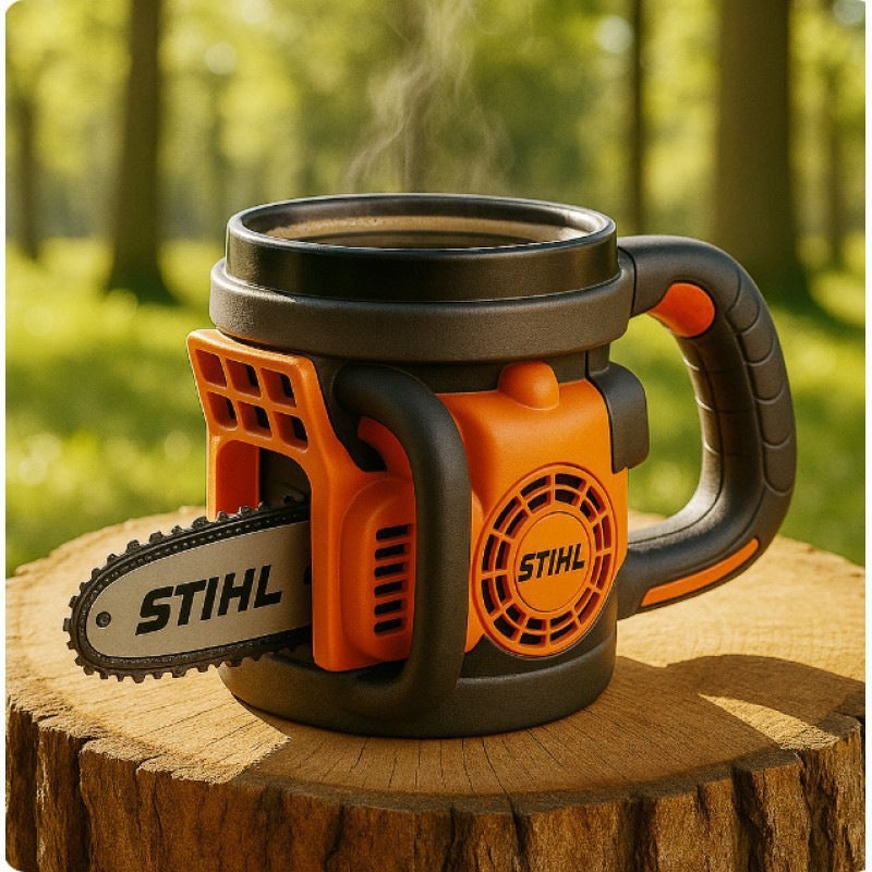 Cross-Border New STIHL Chainsaw Mug - Decorative Kitchen Cup for Home - Image 1