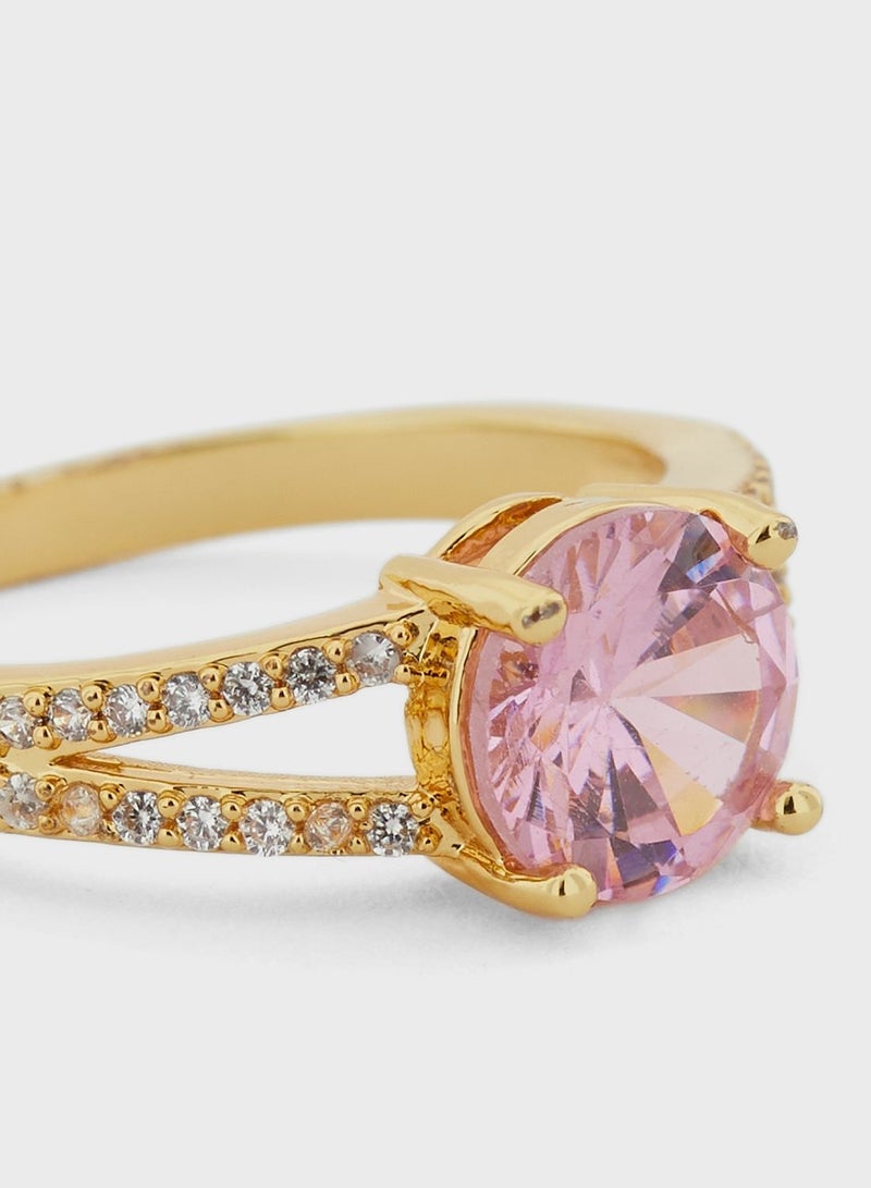 فاشن بوكس خاتم مزين بحجر زركونيا - Image 3