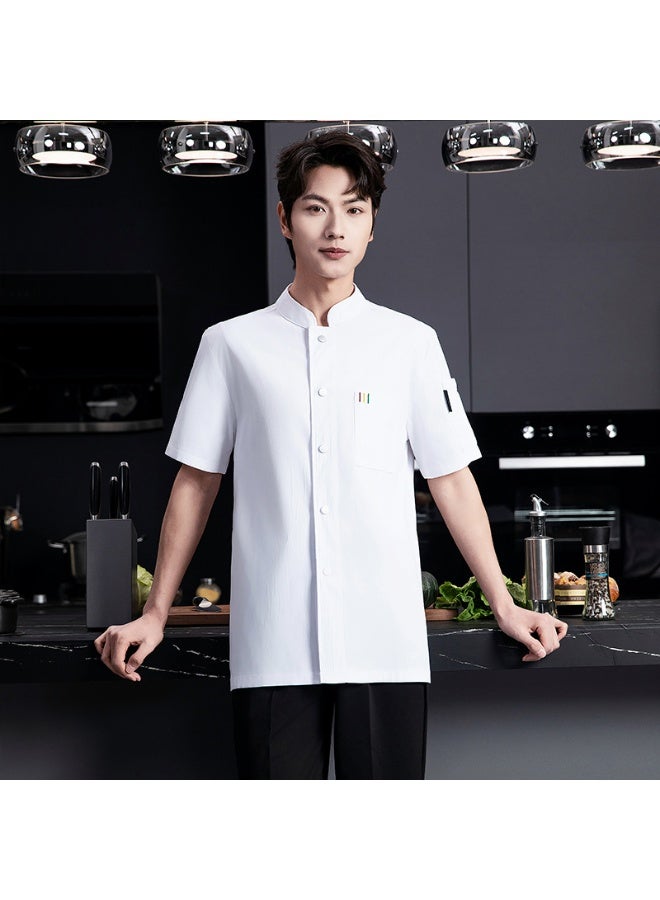 NIBEMINENT Food Cooking  Shirt Catering Kitchen Chef Coat Baker Pastry Work Uniform Hotel Clothes High-end Cotton Cook Jacket - Image 1
