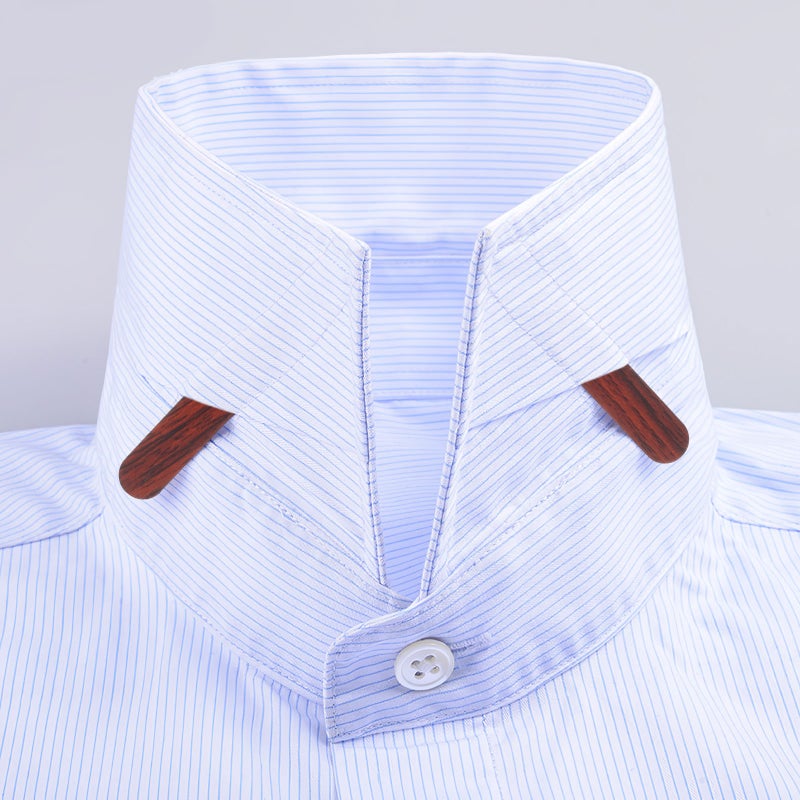 👕 أدوات تث ت ياقة القميص من الخشب البني الفاتح لدعم القميص الرسمي والملابس العملية - Image 4