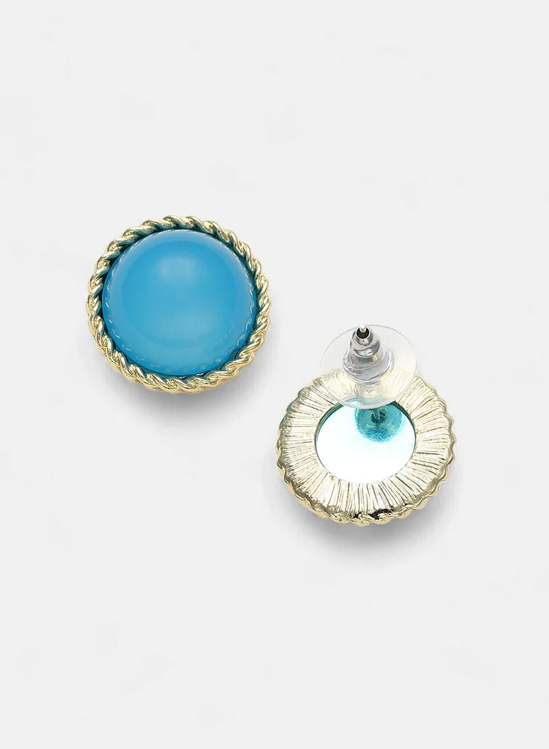SOHI Contemporary Stones Artificial Stud Earring Jewellery