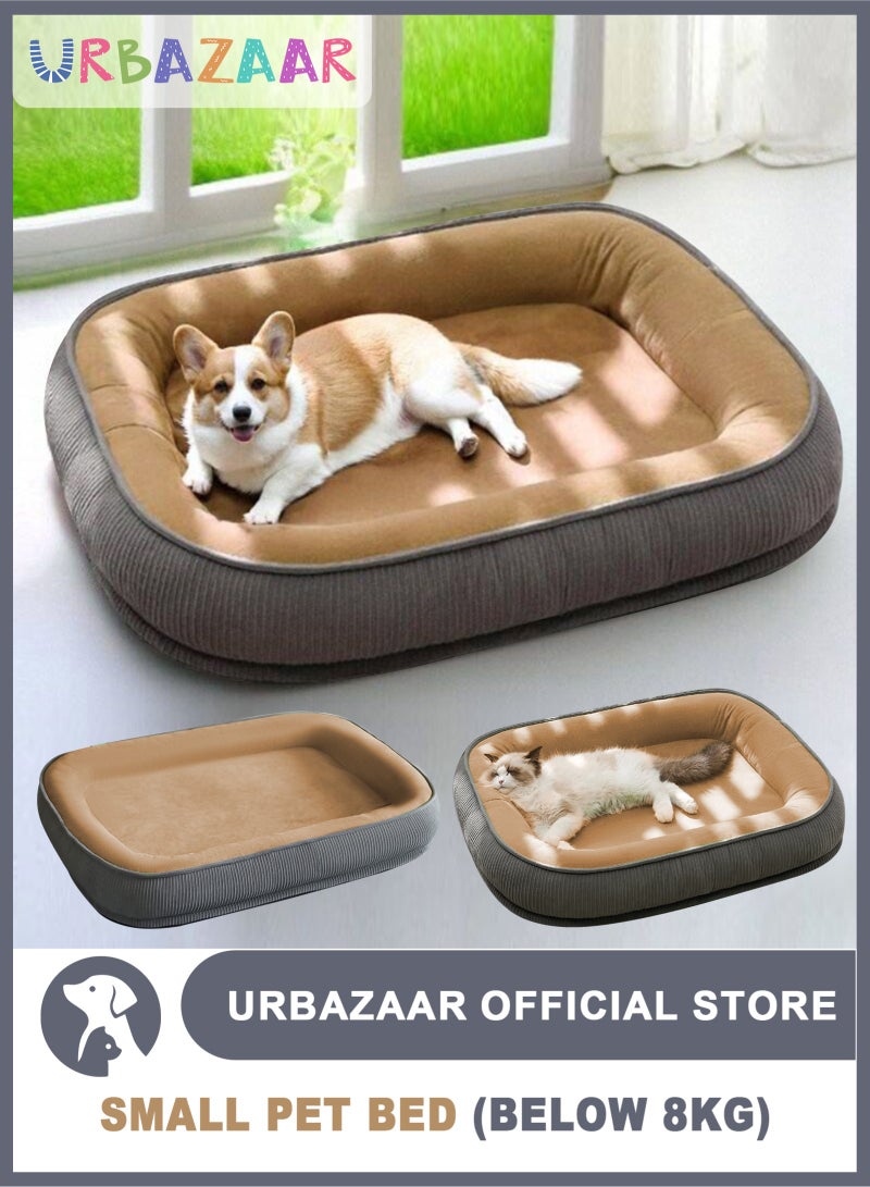 أوربازار سرير كبير للكلاب، مرتبة سرير فائقة النعومة، بطانيات قابلة للغسل، 58× 47 سم، سرير مستطيل الشكل من الفرو الصناعي الناعم، دافئ ذاتيًا ومسامي، مناسب لجميع المواسم، مانع للانزلاق. - Image 1