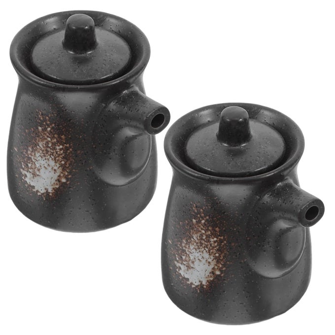 160ML CERAMIC OIL DISPENSER SET OF 2 SOY SAUCE CONTAINER SET EACH OLIVE OIL AND VINEGAR JAR FOR KITCHEN CONDIMENT BOTTLE SUSHI SAUCE CONTAINER