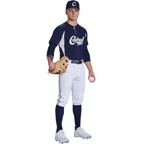Champro Triple Crown 20 Baseball Knickers with Braid Youth XLarge White Royal - Image 3