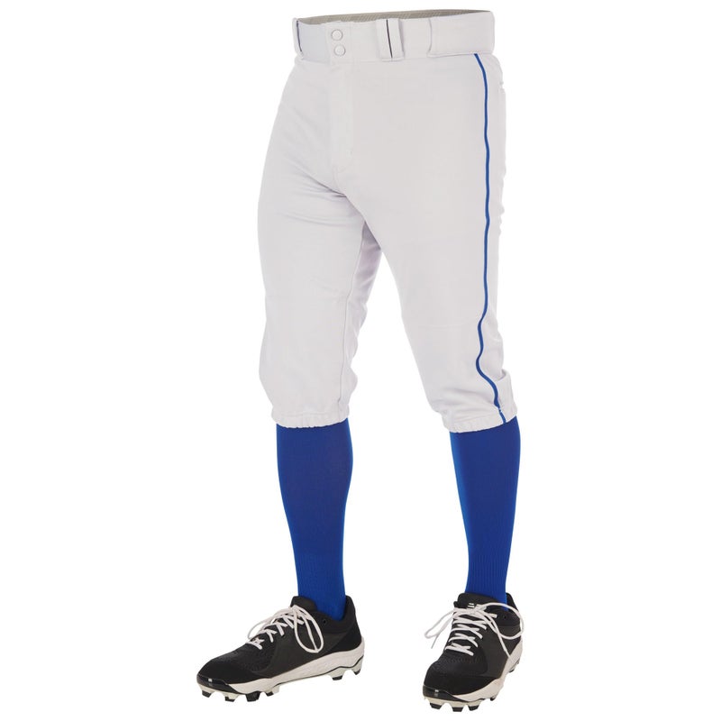 Champro Triple Crown 20 Baseball Knickers with Braid Youth XLarge White Royal - Image 2