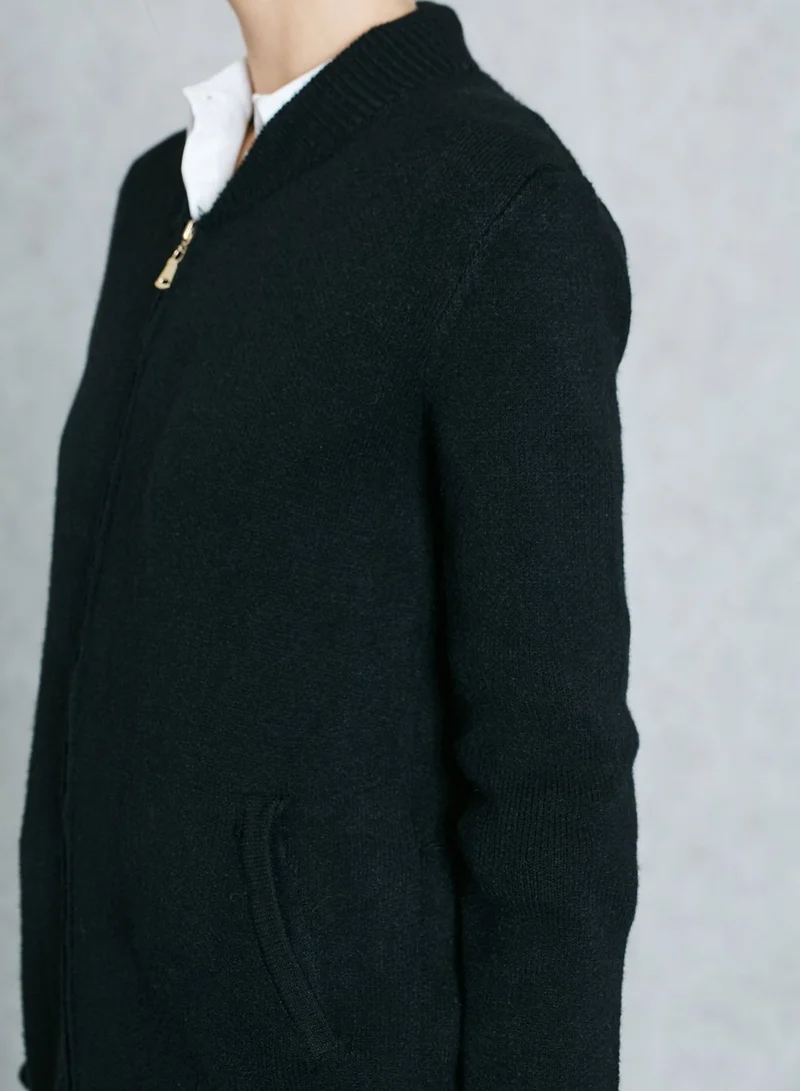 Ginger Embroidered Back Longline Cardigan