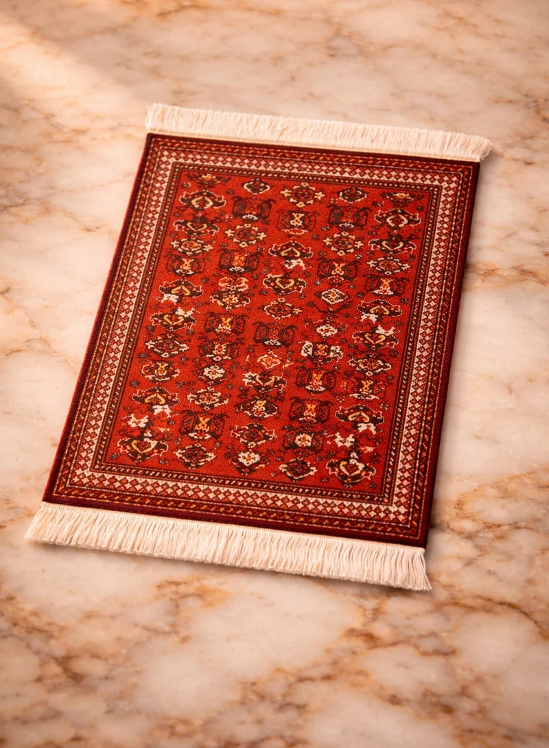 Tohfa Luxe Tohfa Luxe Zahra Heritage Classic Coaster Rug Big – Arabic Inspired Desk & Table Coaster, Washable & Durable, 23 × 18 cm