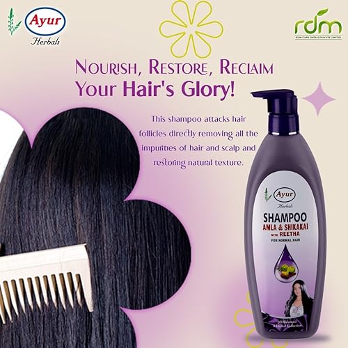 AYUR SHAMPOO AMLA SHIKAKAI REETHA 500ML - Image 2