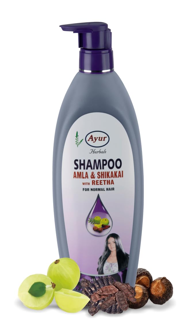 AYUR SHAMPOO AMLA SHIKAKAI REETHA 500ML - Image 5