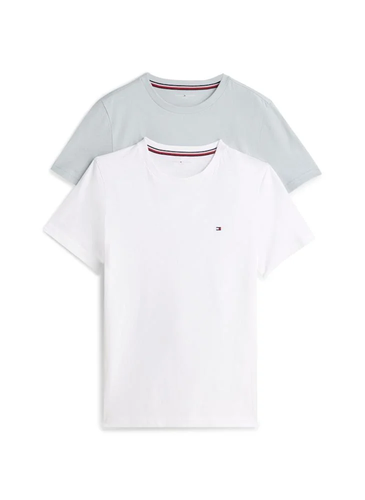 TOMMY HILFIGER Kids 2-Pack Signature Crew Neck T-Shirts