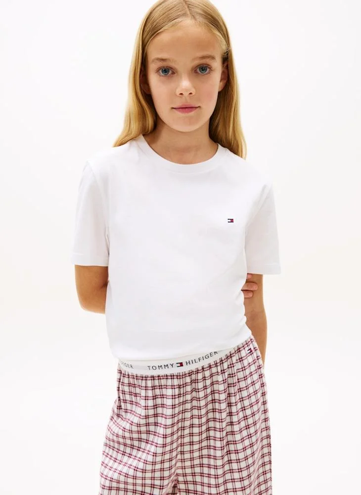 TOMMY HILFIGER Kids 2-Pack Signature Crew Neck T-Shirts