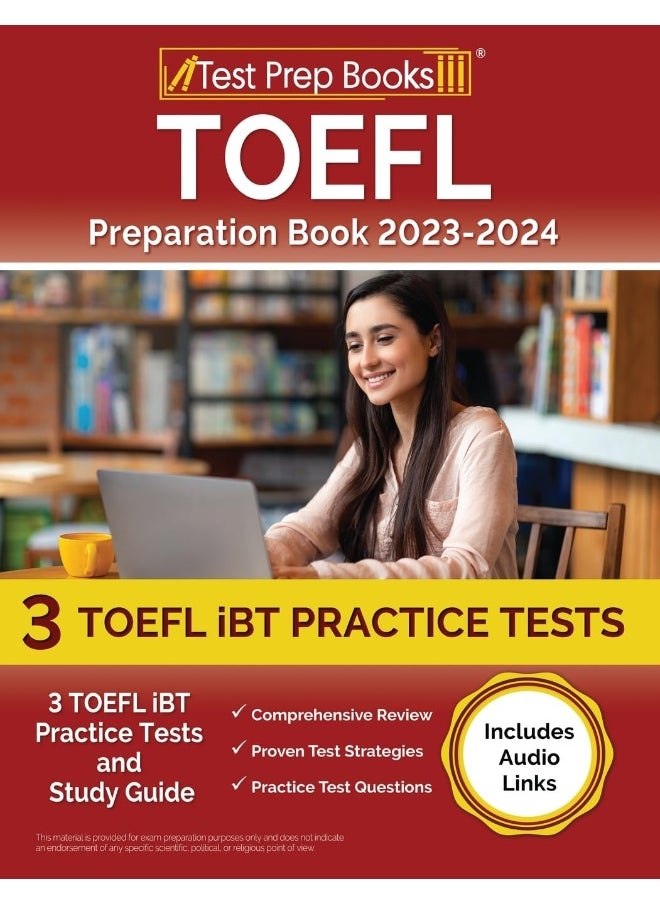 null - TOEFL Preparation Book 2024-2025: 3 TOEFL iBT Practice Tests and Study Guide [Includ - Image 1