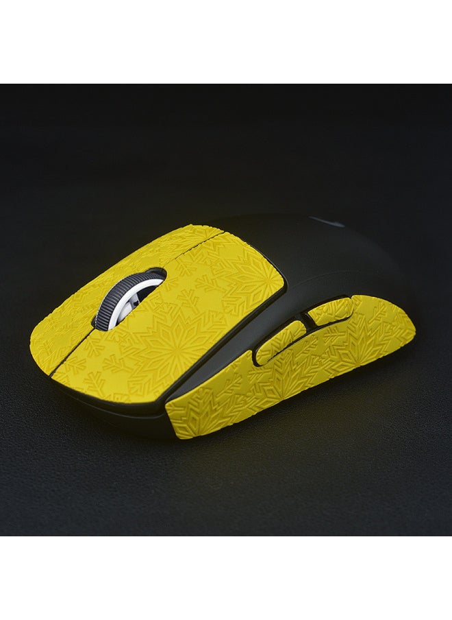 Anti-slip Mouse Pad Logitech Gpw First Second Generation Specialized Lizard Skin Sweat Absorption Anti-slip Sticker-Color:GPW Second Generation Snow Pattern-yellow