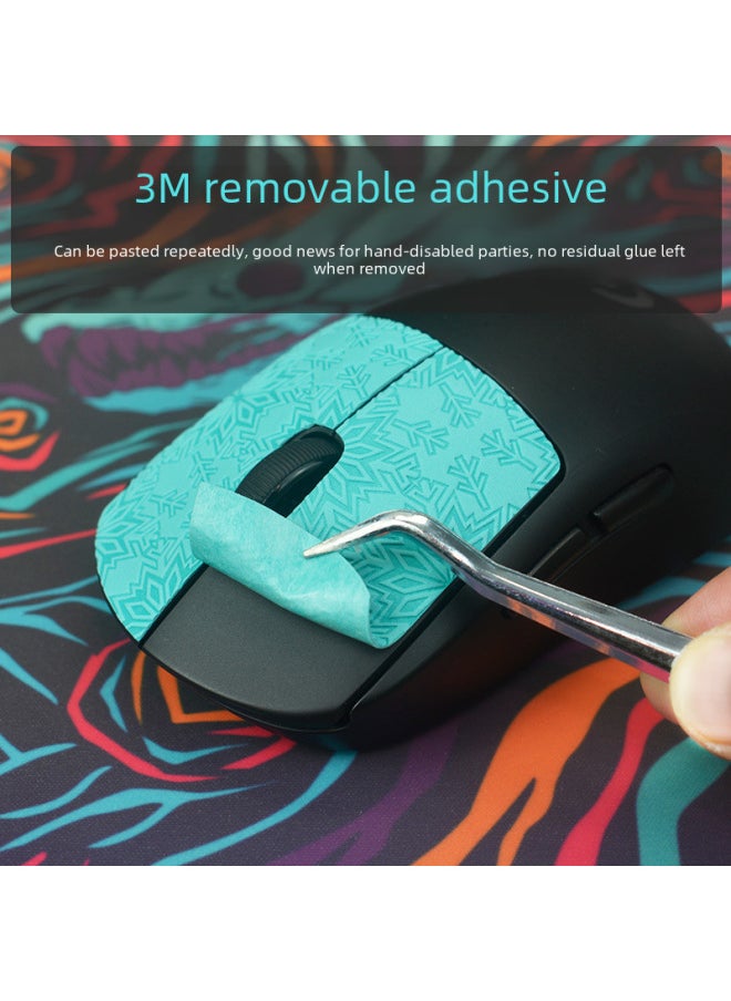 Anti-slip Mouse Pad Logitech Gpw First Second Generation Specialized Lizard Skin Sweat Absorption Anti-slip Sticker-Color:GPW Second Generation Snow Pattern-yellow
