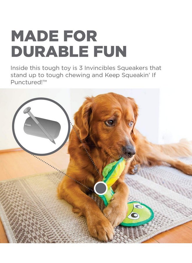 اوتورد هاوند لعبة تفاعلية للكلاب من Outward Hound Fire Biterz Turtle مصنوعة من مادة خرطوم الحريق، متوسطة الحجم  - Image 5