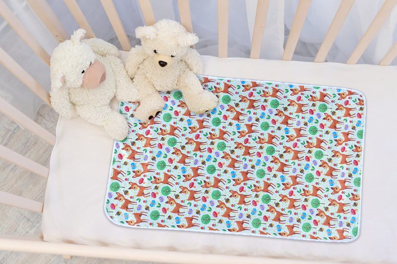 Aazeem New Born Baby Polyster Sheets Waterproof | Bed Protector Baby Dry Sheet | Baby Dry Mats Waterproof and New Baby Born Product |Pack of 1 |Brown | - Image 2