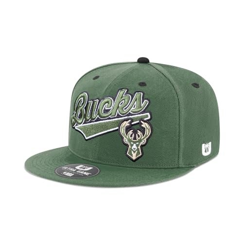 Ultra Game NBA Official Men’s Snap Back 3D Embroidered Team Logo Baseball Cap Hat - Unisex, Milwaukee Bucks, Team Color, 1SIZE - Image 2