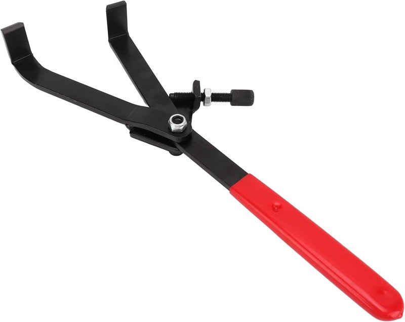 Flywheel Clutch Wrench, Adjustable Universal Pulley Holder Spanner for Motorcycle ATV, 68‑125mm Opening with Red PVC Grip and Carbon Steel Body for Pit Bike Engine - Image 4