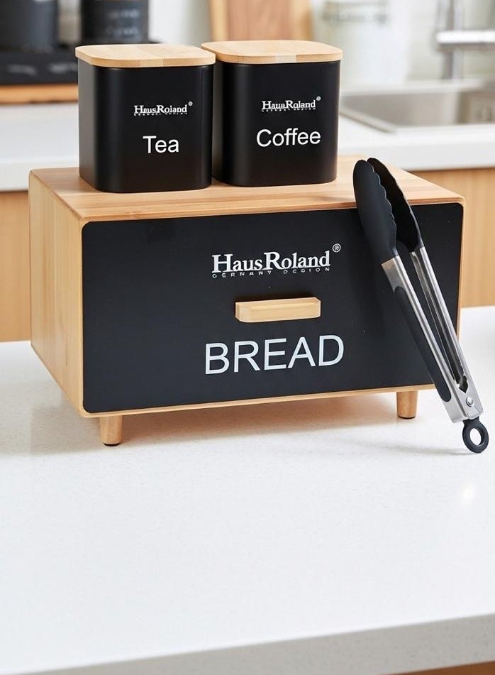 HausRoland Aisha bread box with storage jars - Image 2