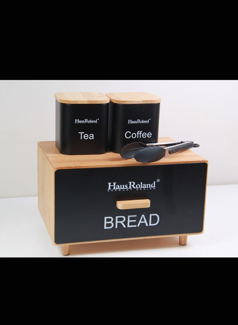 HausRoland Aisha bread box with storage jars - Image 4