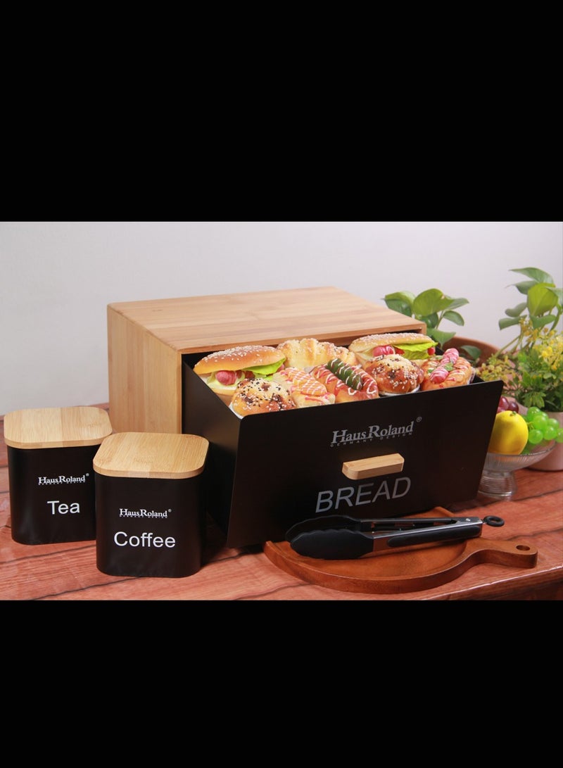 HausRoland Aisha bread box with storage jars - Image 5