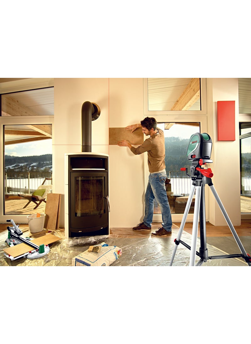 BOSCH UniversalLevel 3 Cross Line Alignment Laser + 1.5 meter Tripod  - Image 3
