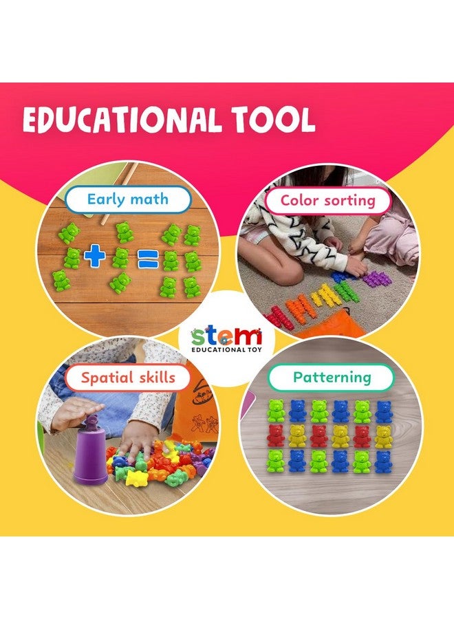 سكولزي ألعاب فرز الألوان للأطفال من سن 1 إلى 3 سنوات فما فوق، ألعاب تعليمية لتعلم الرياضيات، أدوات أساسية في الفصل الدراسي - Image 2