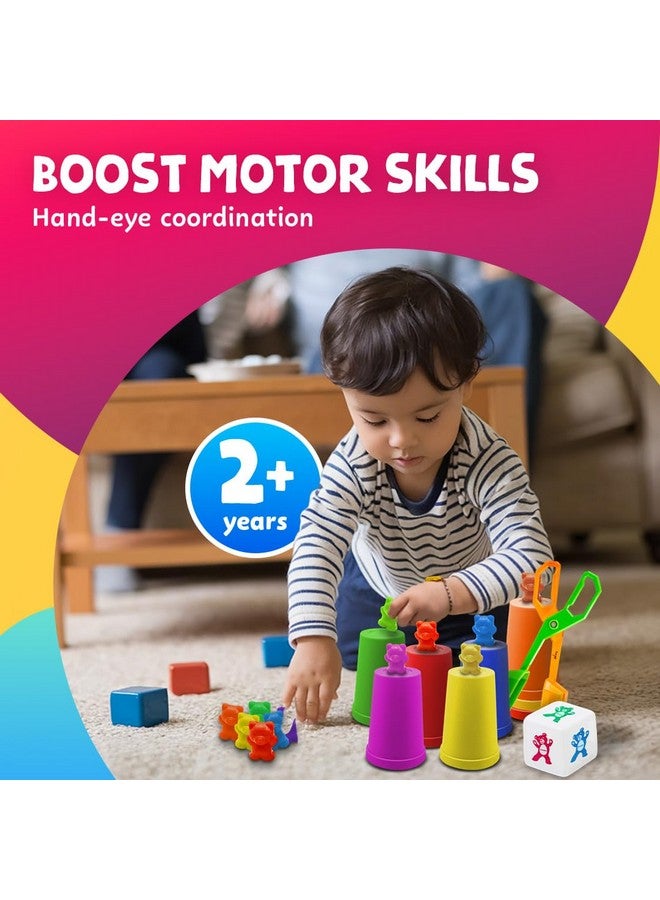 سكولزي ألعاب فرز الألوان للأطفال من سن 1 إلى 3 سنوات فما فوق، ألعاب تعليمية لتعلم الرياضيات، أدوات أساسية في الفصل الدراسي - Image 3