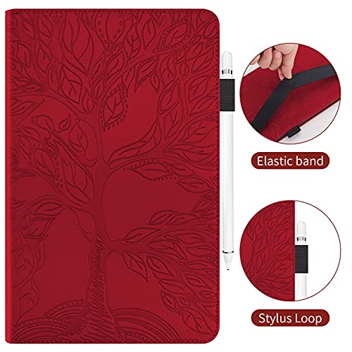 TIPOYOROO Case for Samsung Galaxy Tab S10 Ultra 2024 /S9 Ultra 14.6 Inch 2023 PU Leather Multi-Angle Viewing Folio Stand Cover with Card Slot Pen Holder for SM-X920/X926B/X910/X916-Red - Image 2