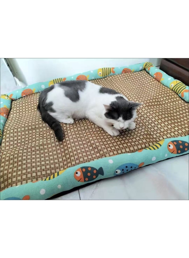 Summer Rattan Cooling Bed for Kittens - Image 3