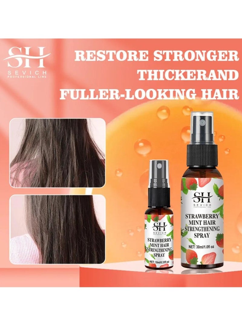Sevich Strawberry Mint Hair Strengthening Spray Hair Growth Oil Pure and Natural Healthy Hair and Scalp Strawberry Mint Hair Growth Spray Strengthens Hair Follicles and Hair Growth with Batana Oil 10ml - Image 5