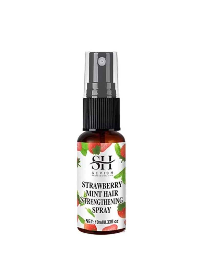 Sevich Strawberry Mint Hair Strengthening Spray Hair Growth Oil Pure and Natural Healthy Hair and Scalp Strawberry Mint Hair Growth Spray Strengthens Hair Follicles and Hair Growth with Batana Oil 10ml - Image 1