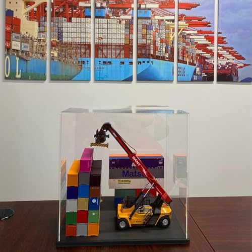 Elepure Thickened Clear Acrylic Display Case for Lego 75328 Helmet 10281 Collectibles, Transparent Cube Box Dustproof Protection Showcase with Wood-Plastic Base & String Light, Black Inside 7.9x7.9x7.9inch - Image 4